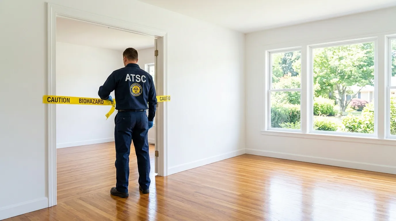 Certified biohazard cleanup crew performing Decomposition Cleanup in Mamaroneck